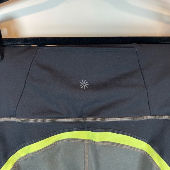 Athleta Women's Spar Colorblock 7/8 Leggings Olive Green Black High Rise  Medium - Picture 7 of 14